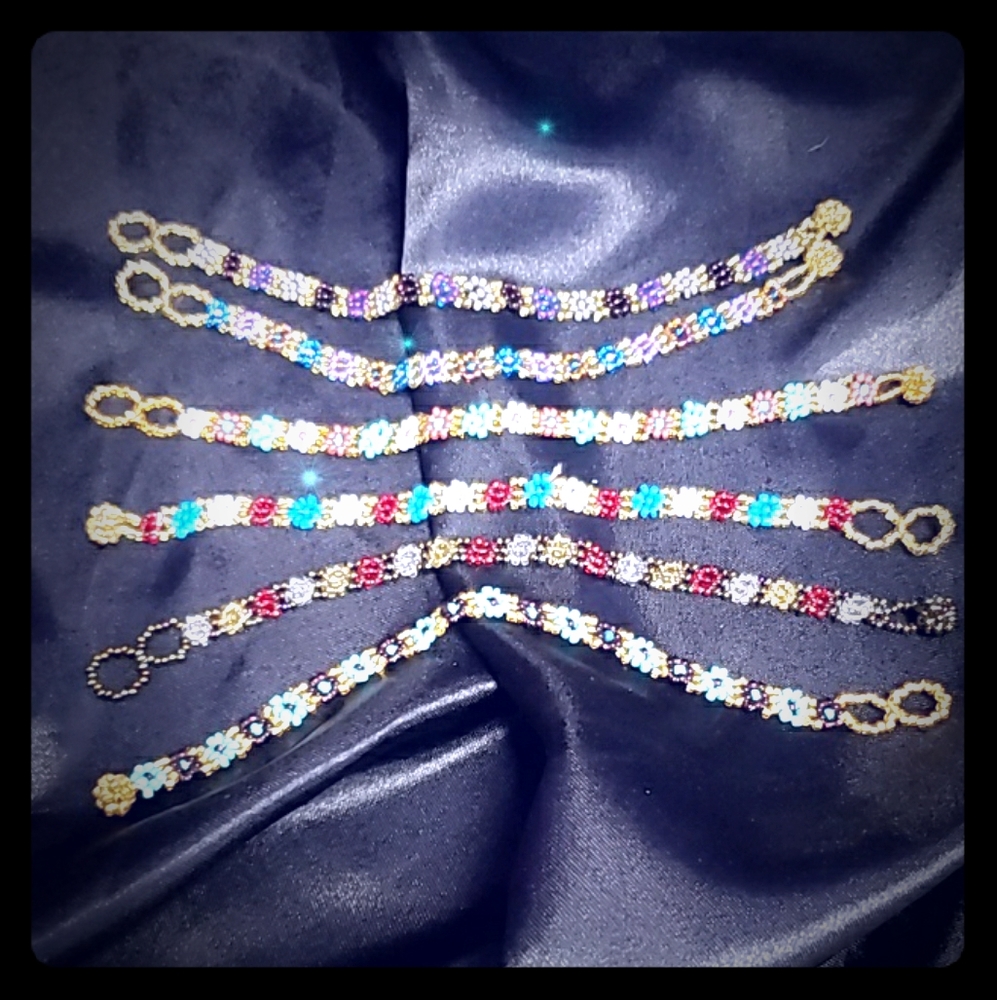 SOLD outside Poshmark-5piece beaded bracelets bundle